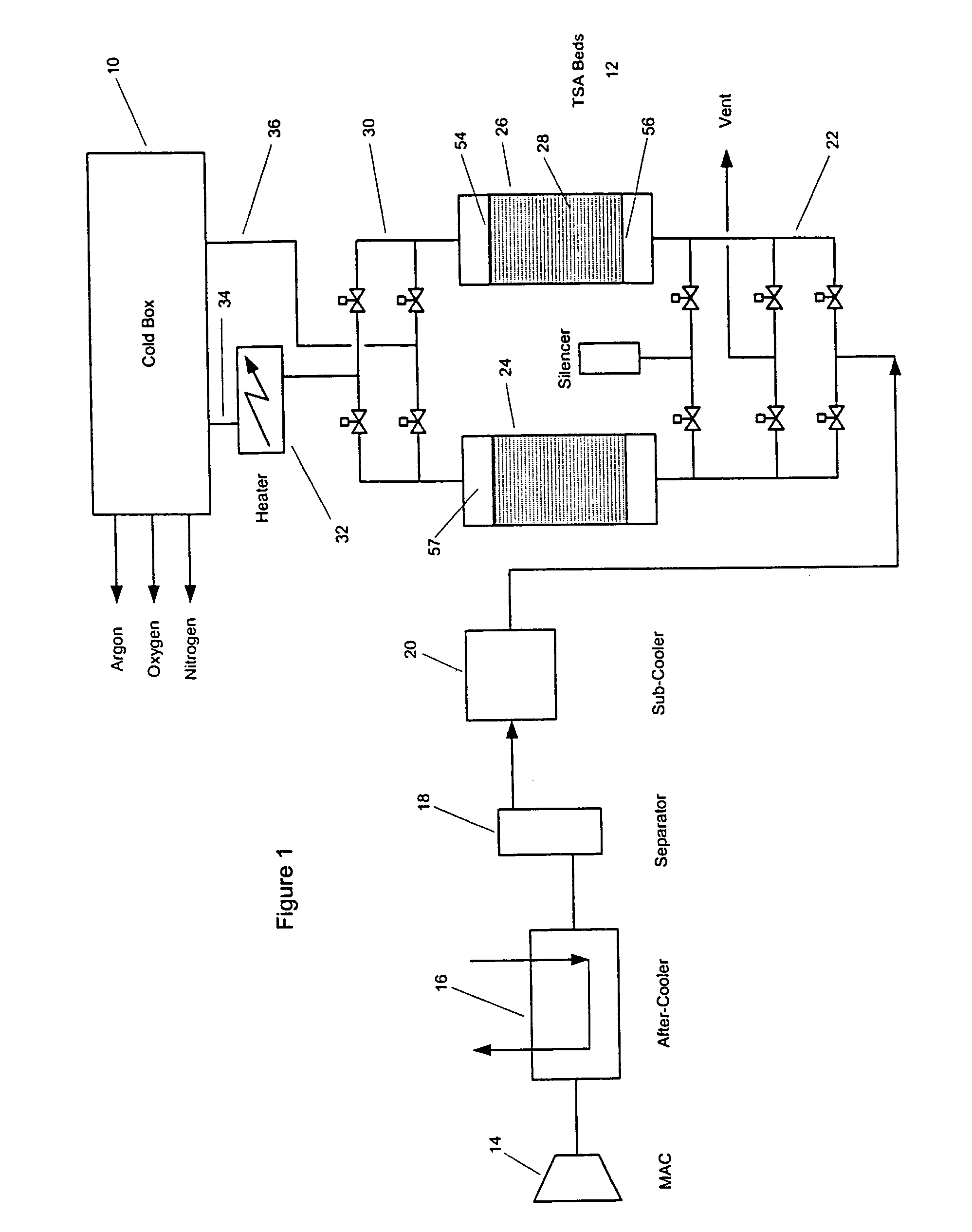 Apparatus for use in regenerating adsorbent