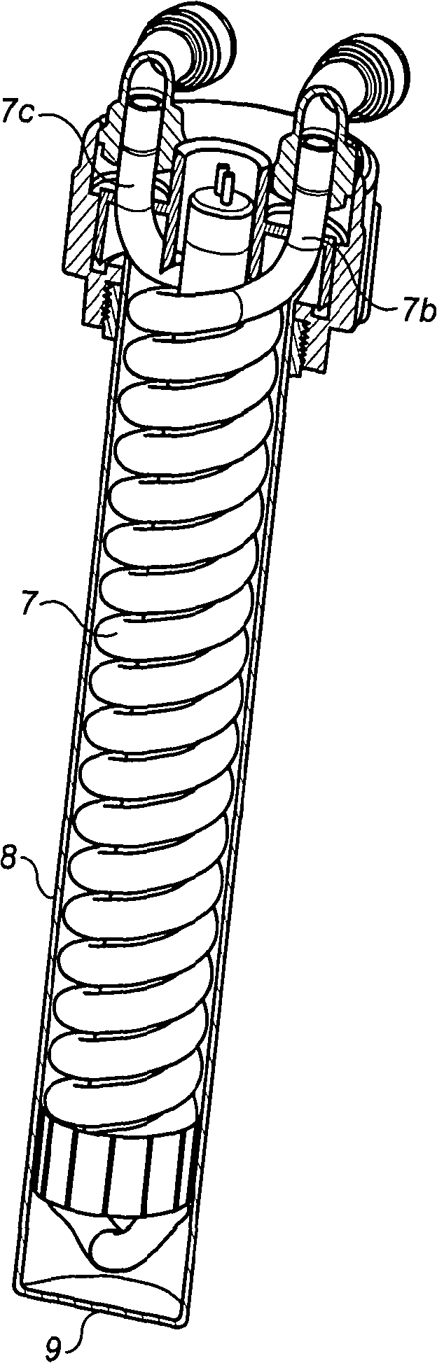 Water purification apparatus comprising UV source