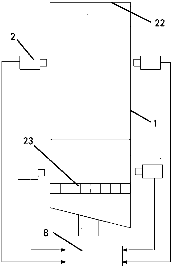 A circulating fluidized bed boiler