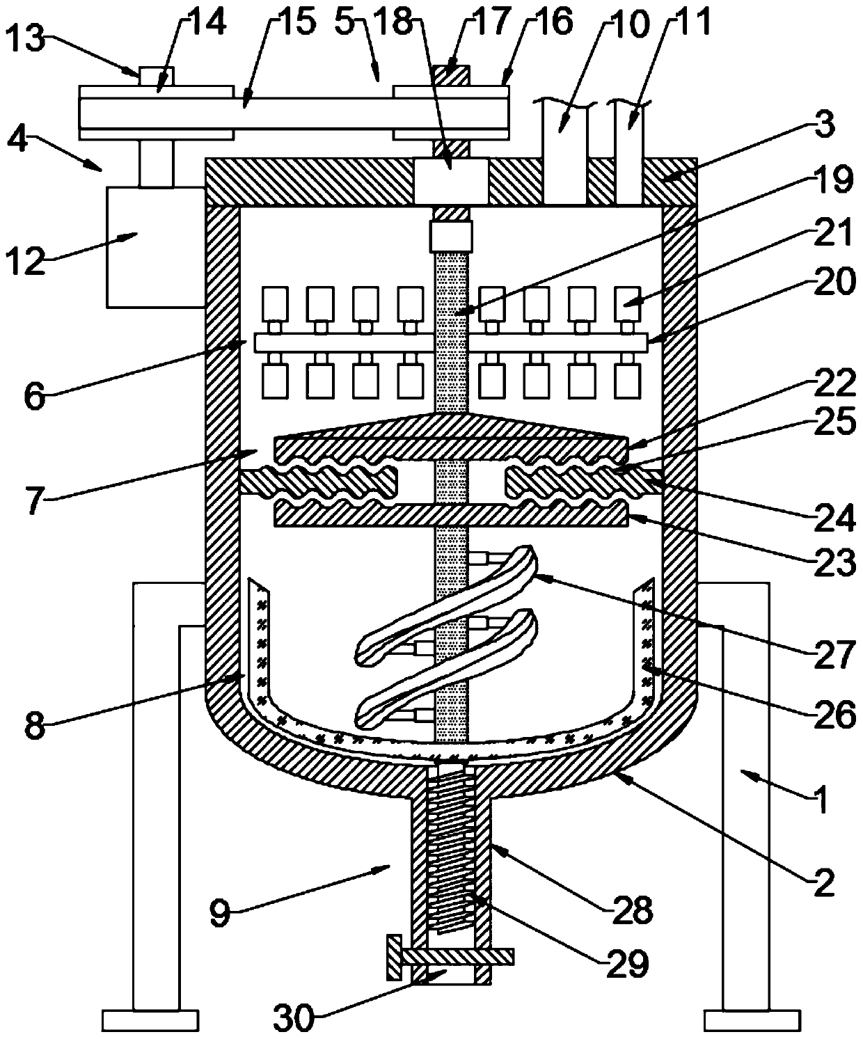 Stirring device for building decoration paint