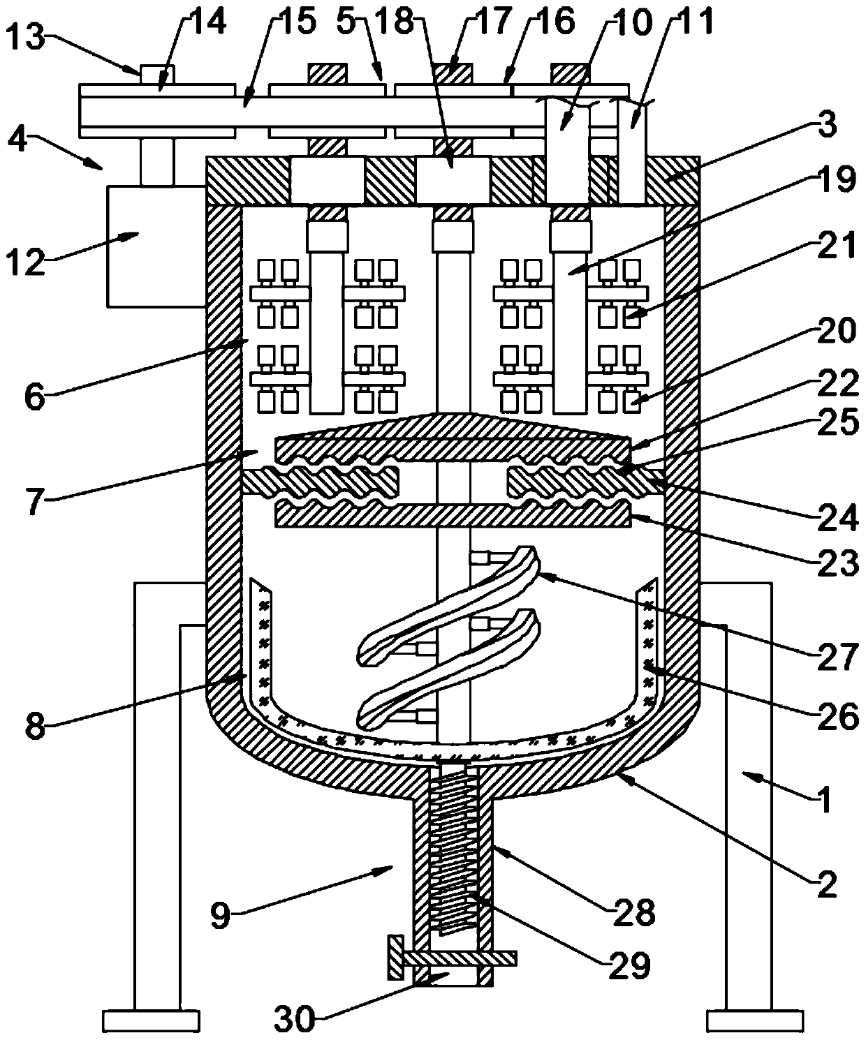 Stirring device for building decoration paint