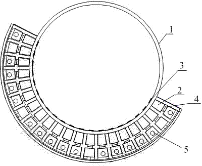 Water-distributing device for large-size artificial wetland sewage treatment system