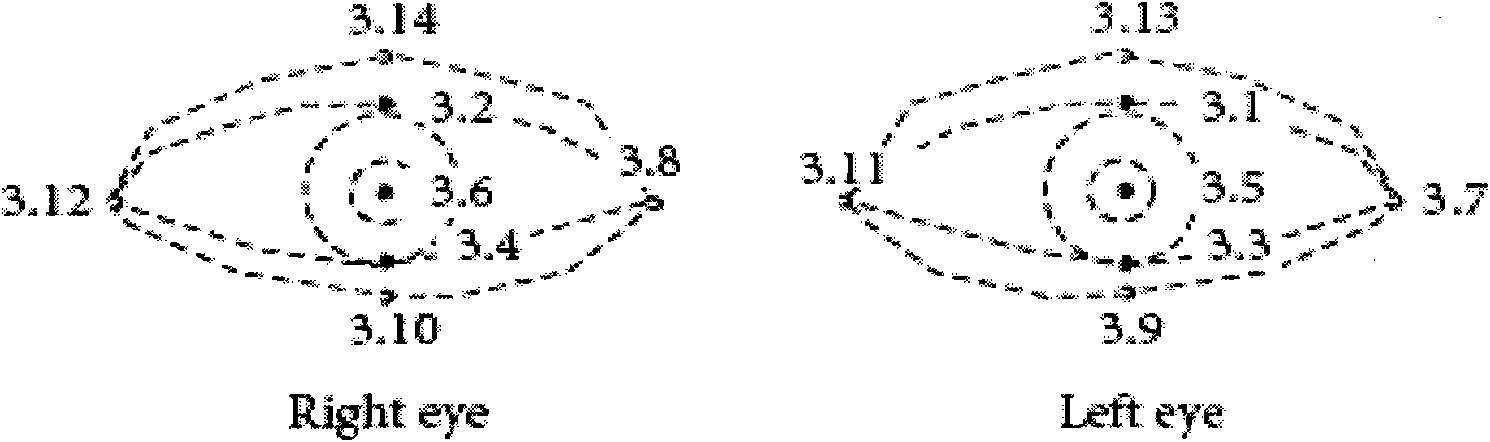 Virtual human eye emotion expression simulation method