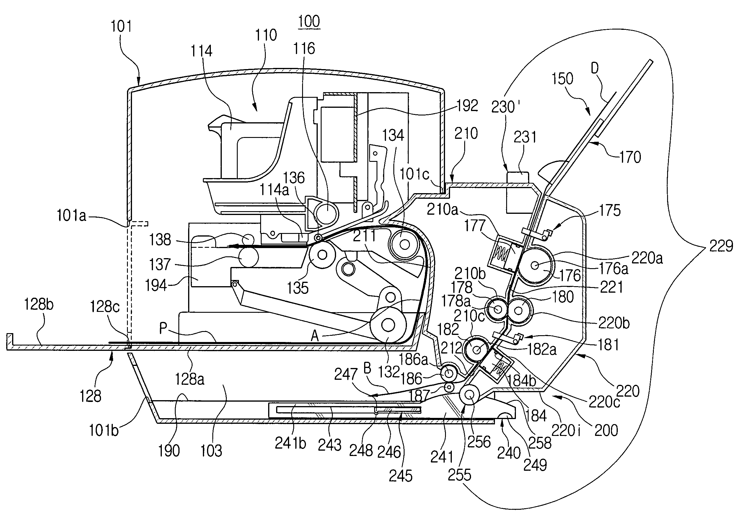 Multi-function machine having jam removing apparatus and jam removing method thereof