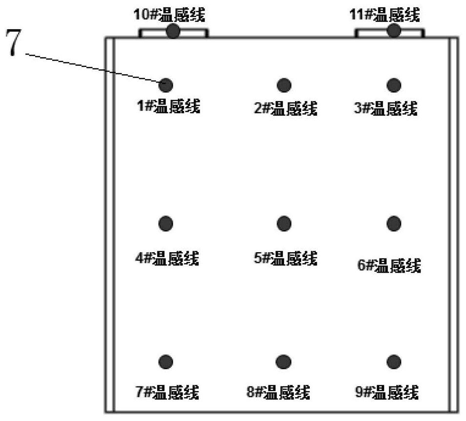 Thorn sheet for simulating short-circuit thermal runaway in lithium-ion battery, sample battery cell and method