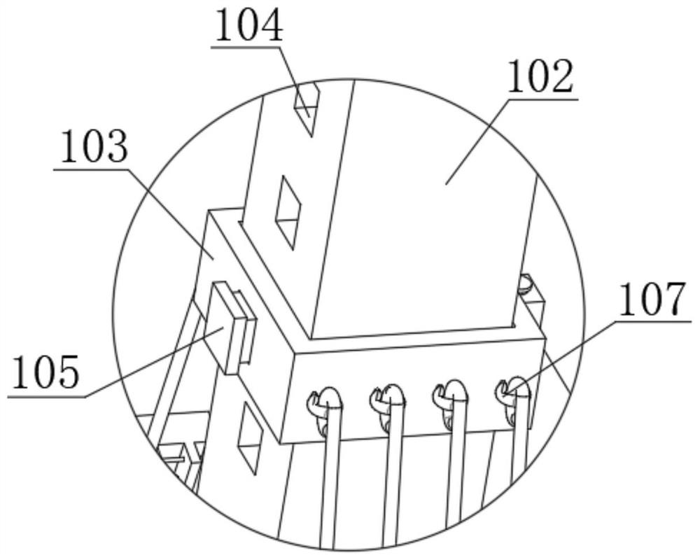 Box girder hogging moment prestress tension protection device