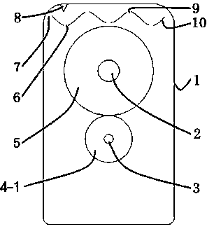 Auxiliary structure for gearbox capable of lowering gearbox oil stirring power loss