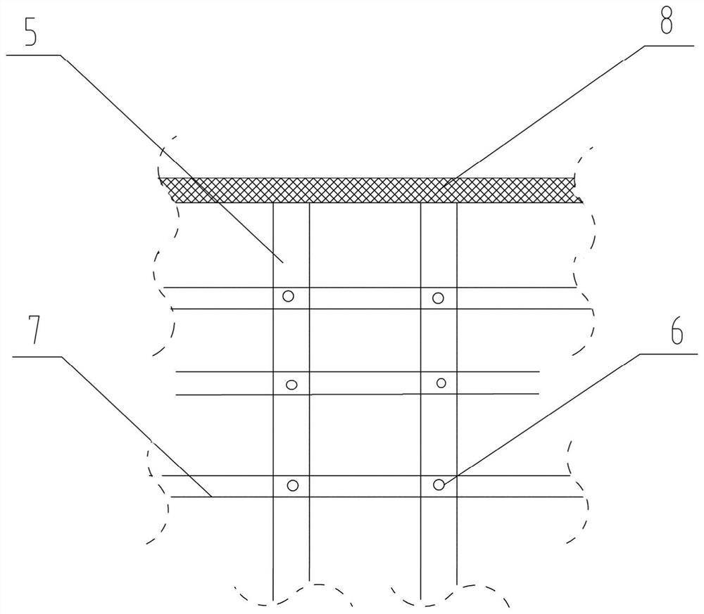 Adjacent foundation pit excavation supporting body and supporting method