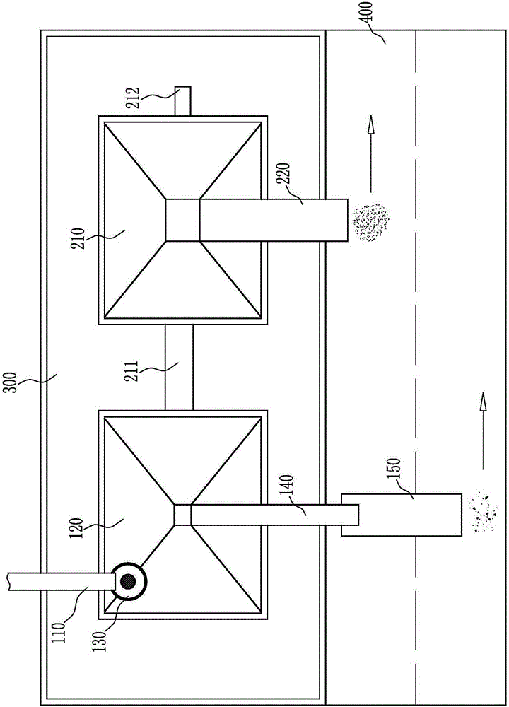 Stone processing sewage treatment system