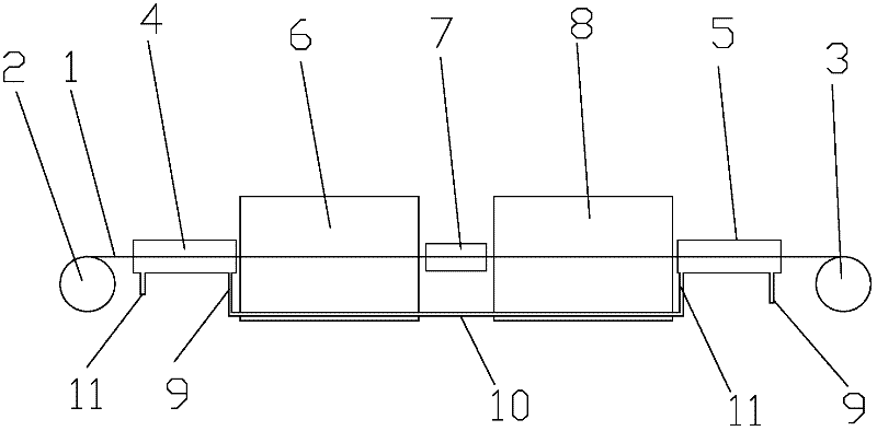 Device for recovering waste heat in heat treatment tempering process of steel strip