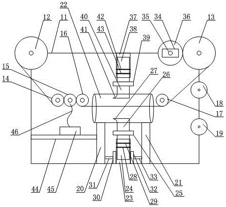 Bidirectional shell-breaking device in computer cable guide tube