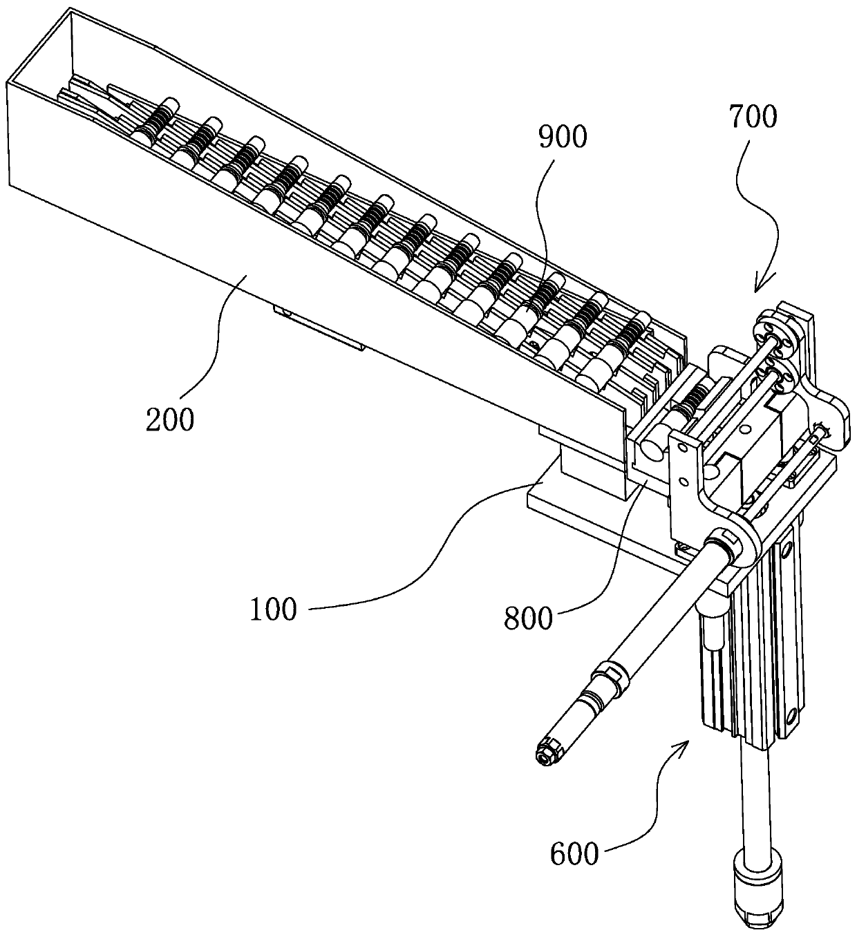 Special-shaped part feeding and shaping mechanism