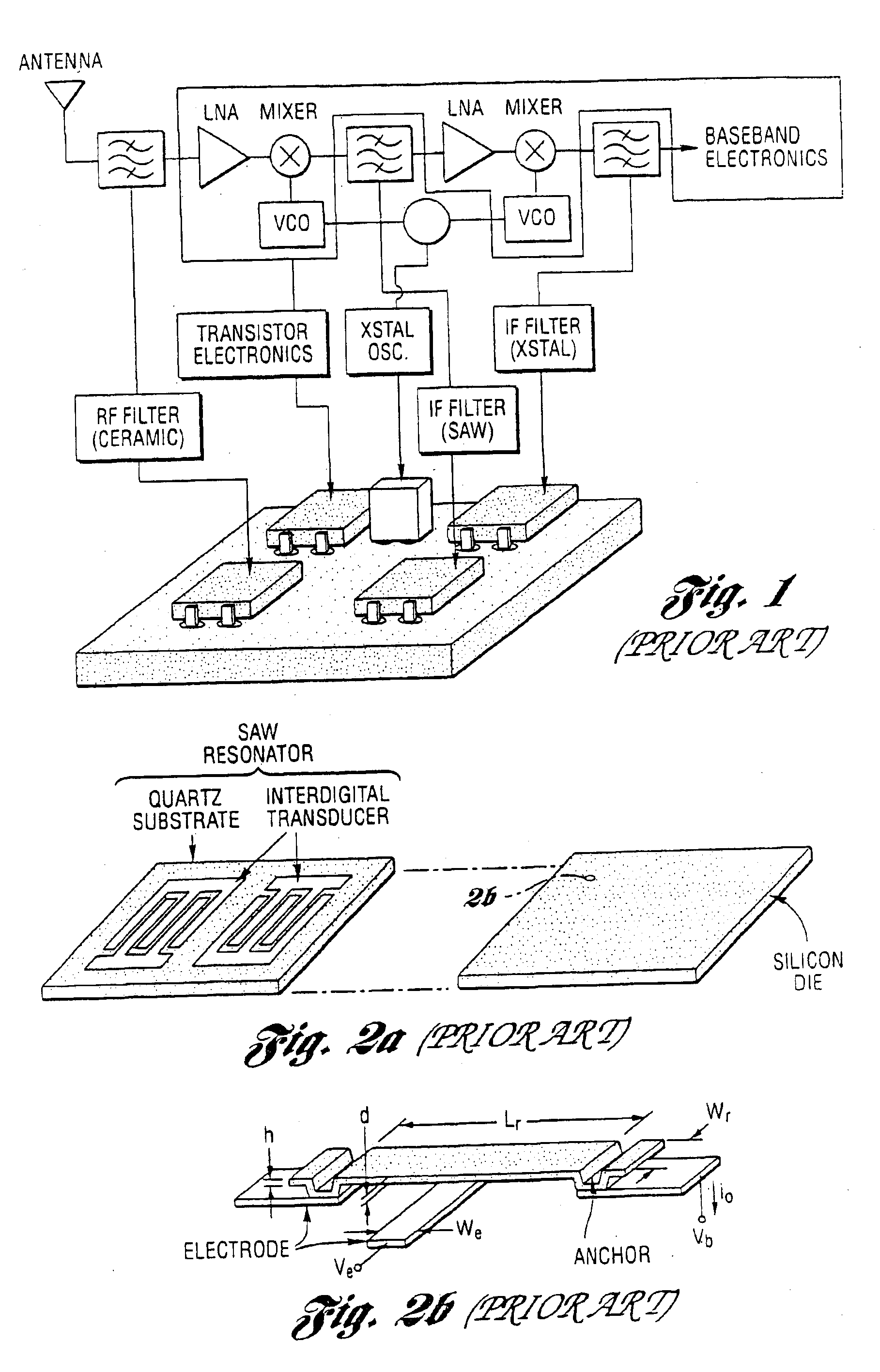 Method and subsystem for processing signals utilizing a plurality of vibrating micromechanical devices