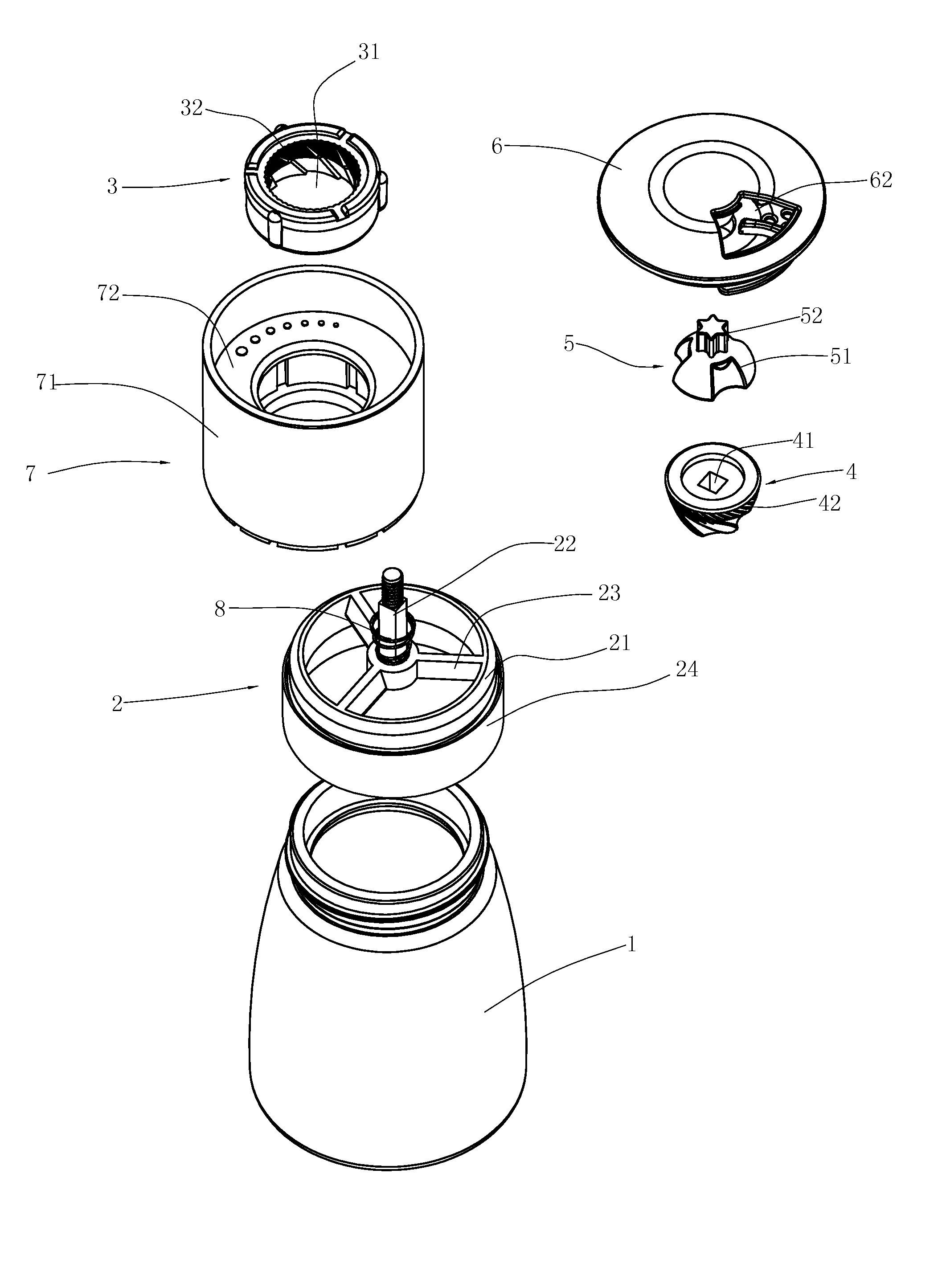 Grinder Facilitating Adjustment of Grinding Fineness