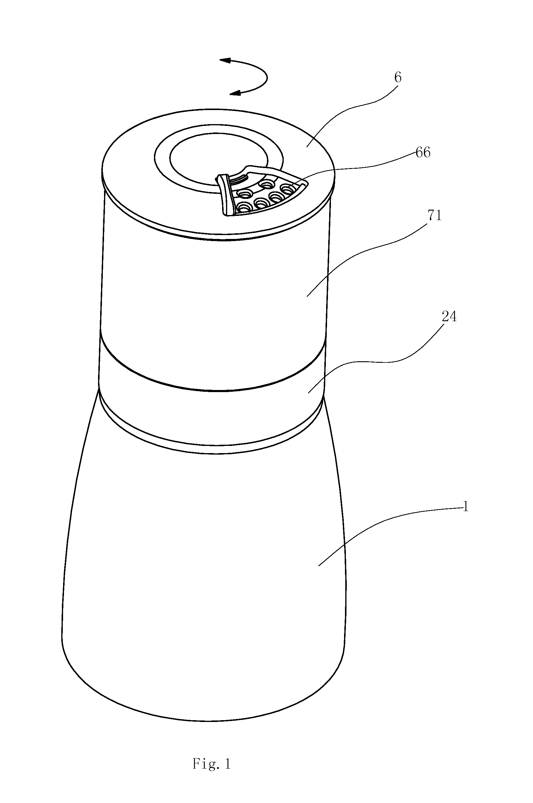 Grinder Facilitating Adjustment of Grinding Fineness