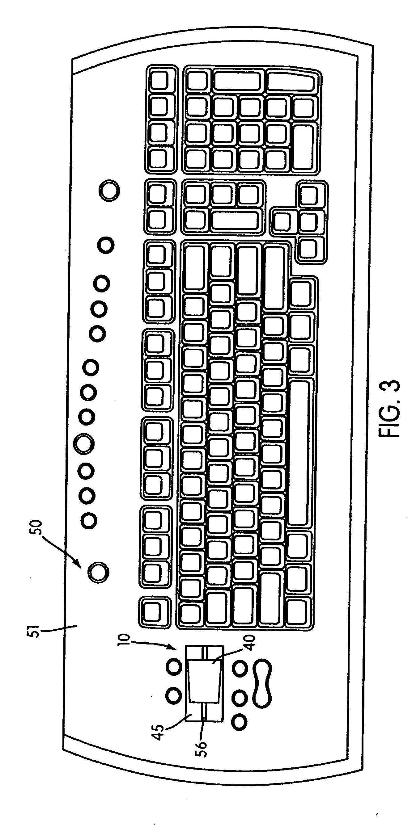 Input device including a wheel assembly for scrolling an image in multiple directions