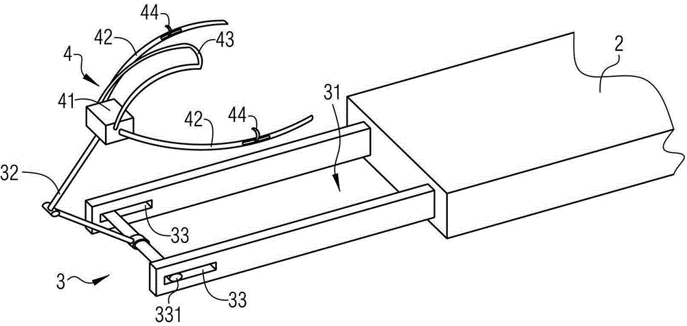 Head rest for operating table