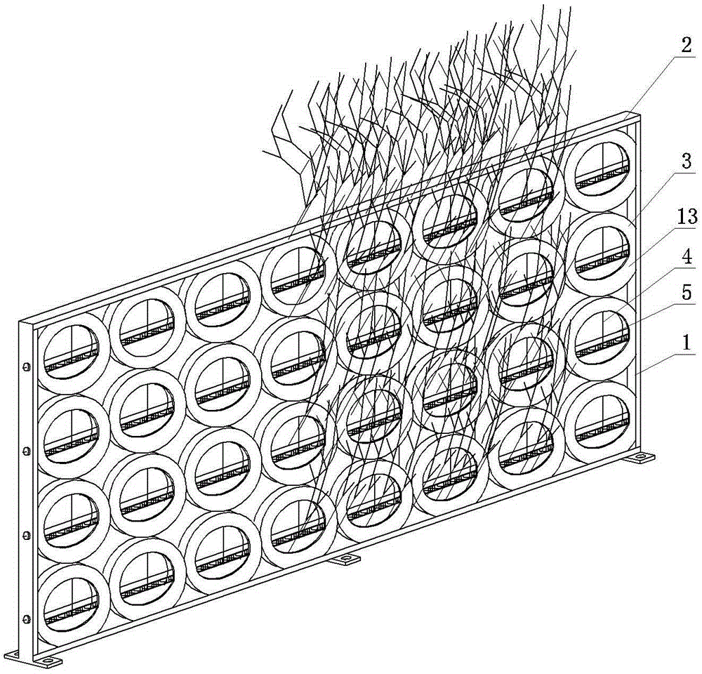 Waste tire highway isolation belt device