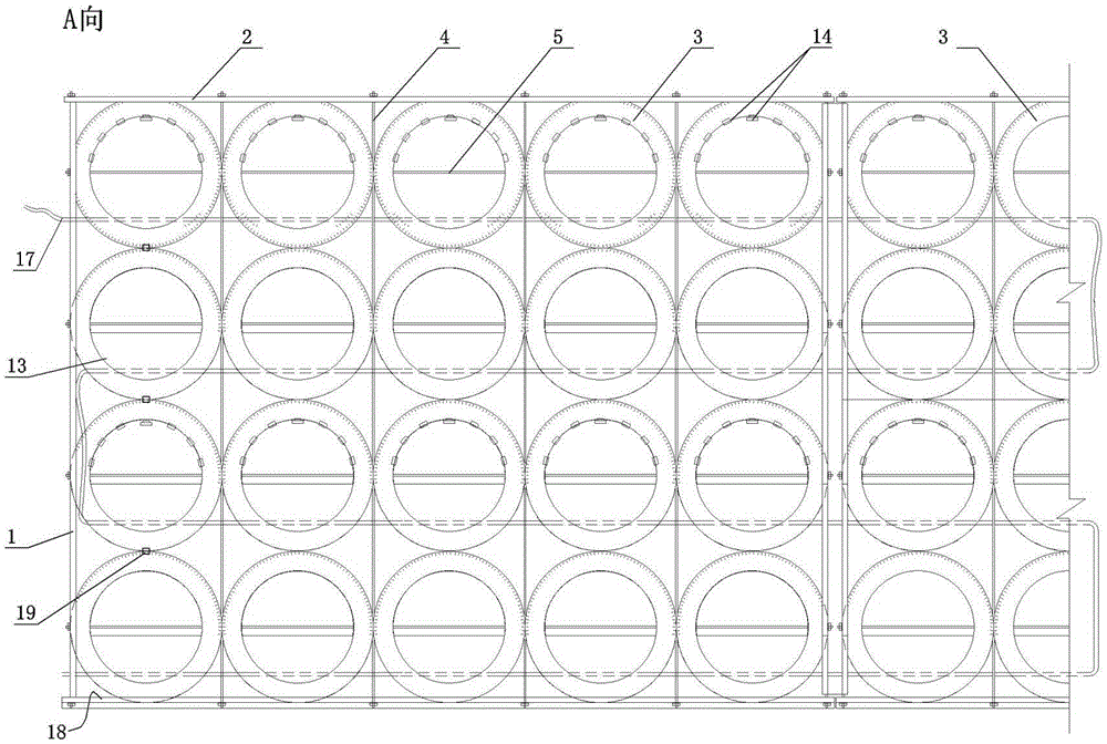 Waste tire highway isolation belt device