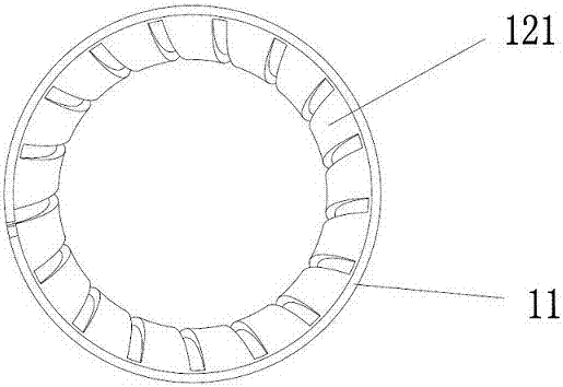 Crown spring jack connecting part