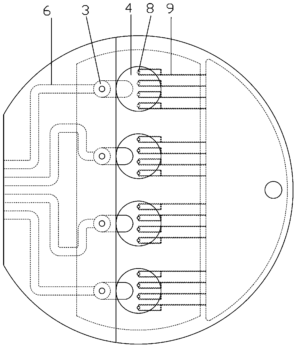 Embryo automatic liquid change culture dish