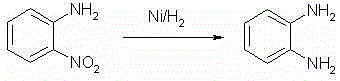 Green synthetic method of preparing o-phenylenediamine by reducing o-nitroaniline