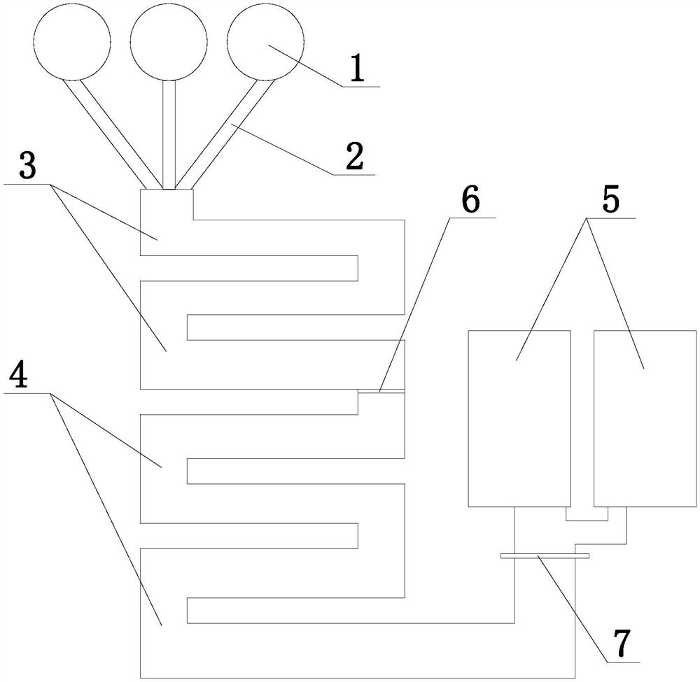 A multi-level ecological fish farming method based on the use of waste water from hot spring swimming pools