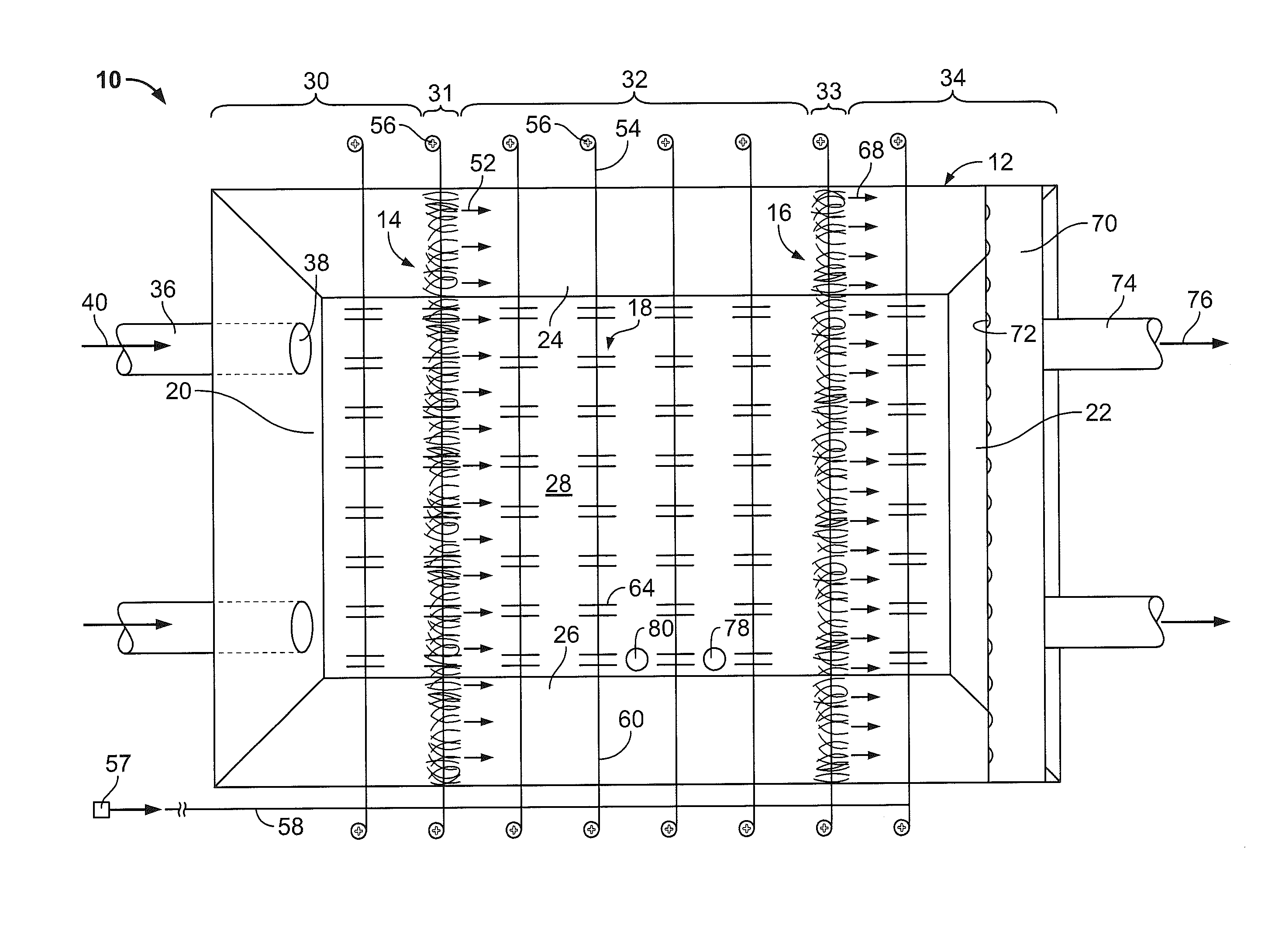 Decanted bio-balanced reactor and method