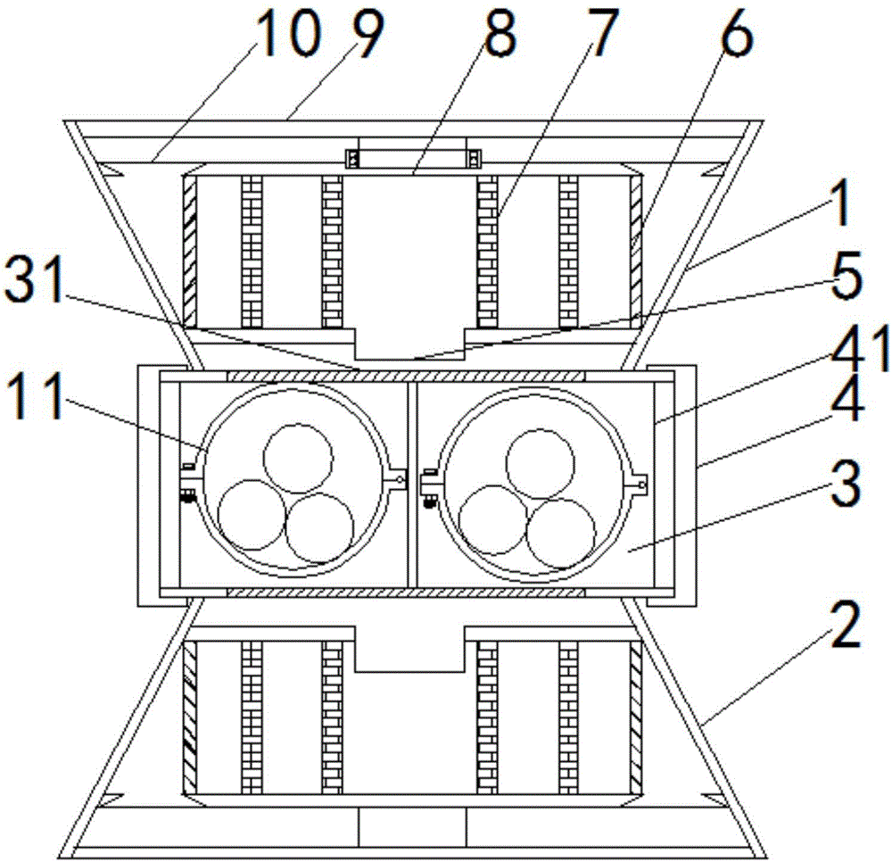 Antibacterial active carbon filtering apparatus of instant drinking machine