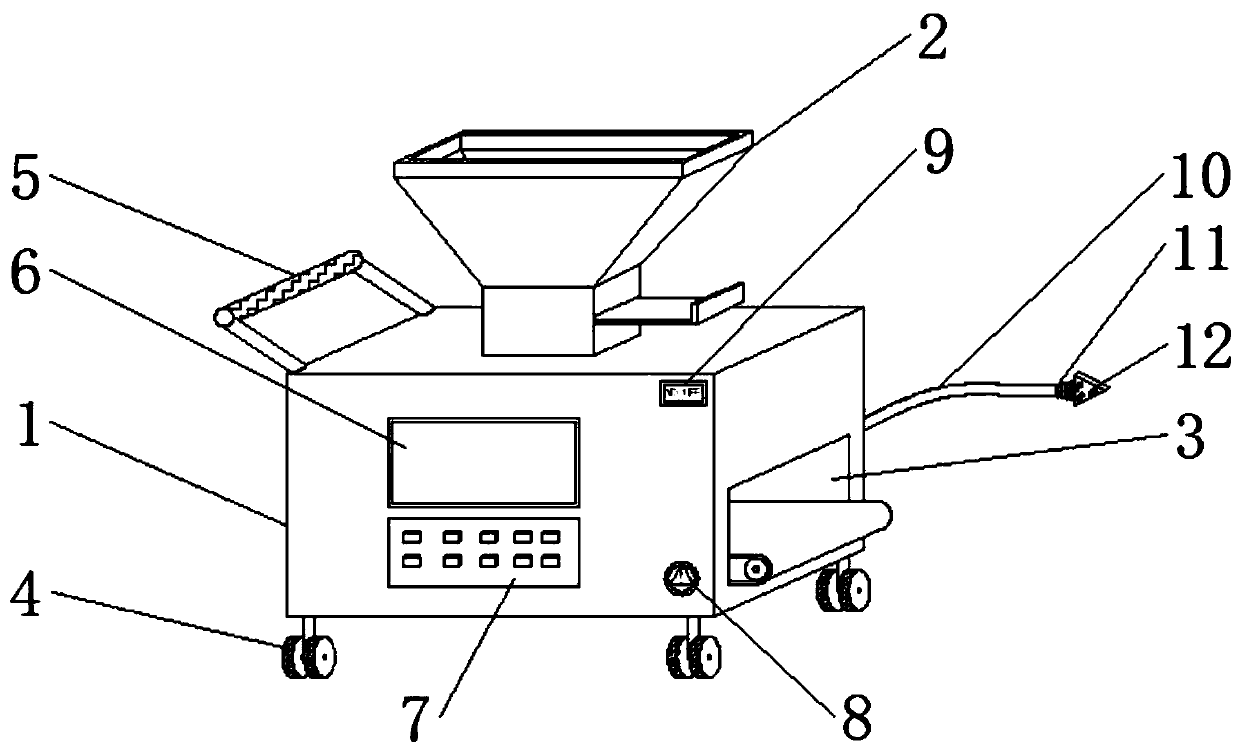 Engineering waste residue material crushing treatment device