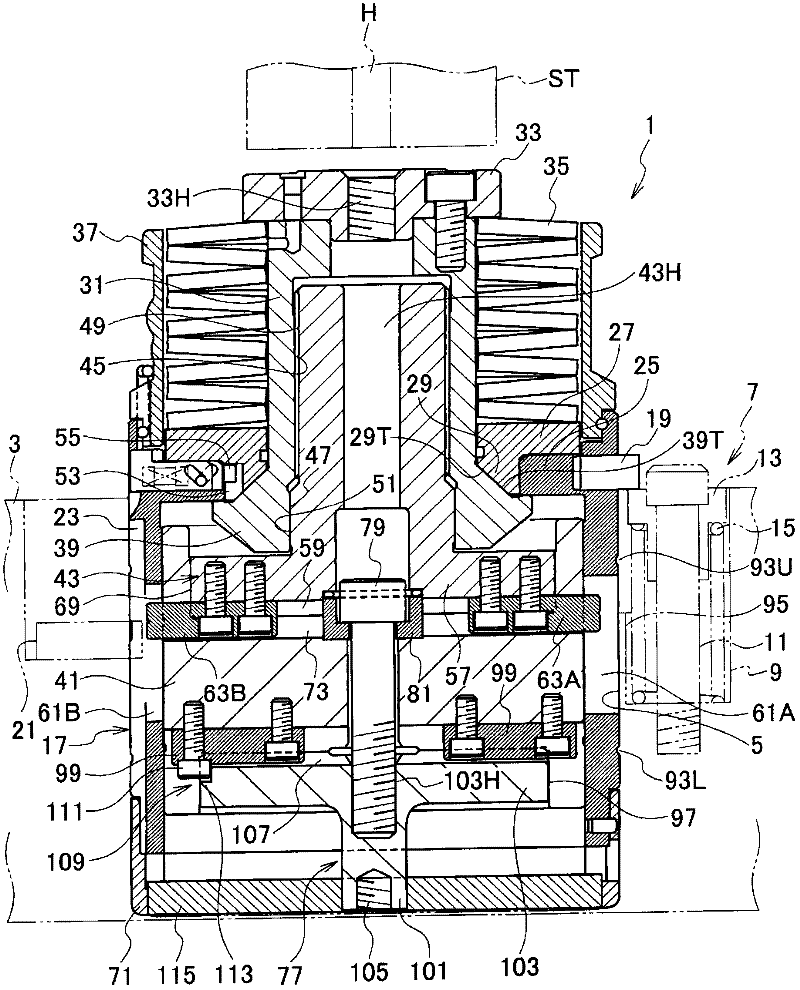 Punch die and method of supplying lubricating oil