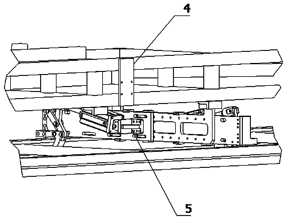 Full-automatic storage shelf feeding and discharging robot