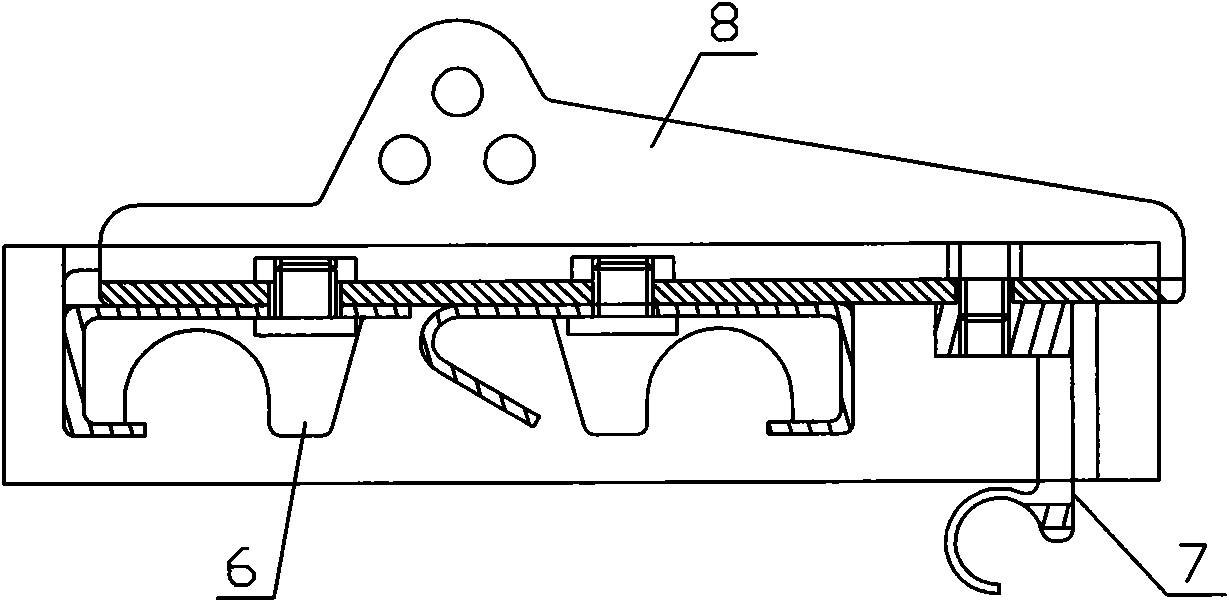 Tool for positioning pressure bars at back zone of V-shaped drafting machine of F1508 spinning frame