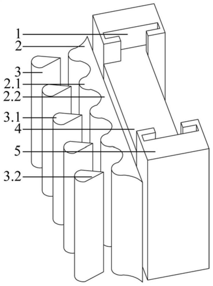 Diverging airbag dam-protection structure for coal mine underground reservoir