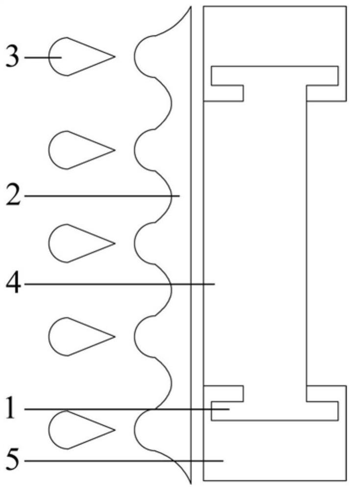 Diverging airbag dam-protection structure for coal mine underground reservoir