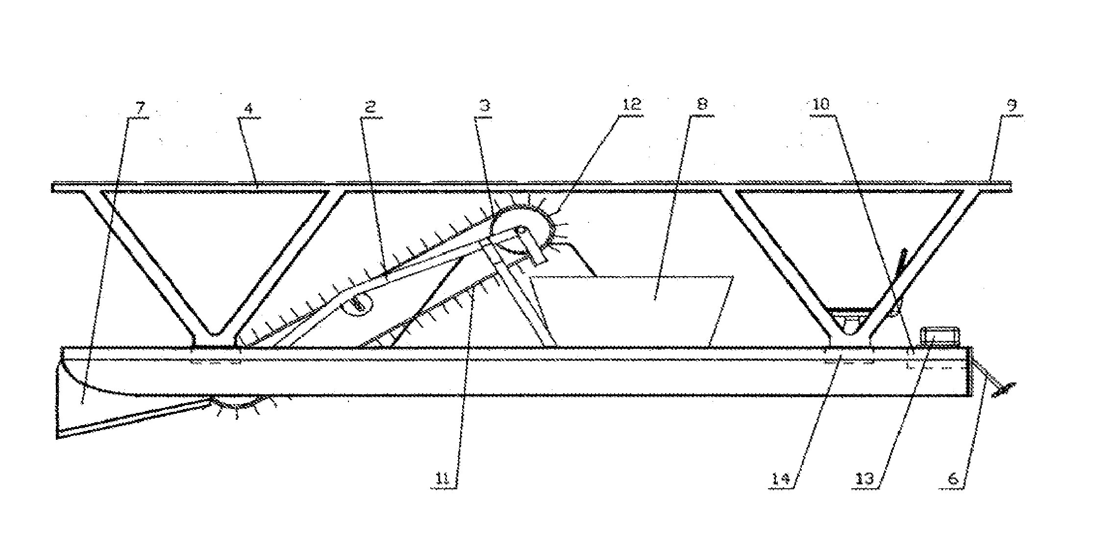 Mechanism for collecting impurities in stagnant waters