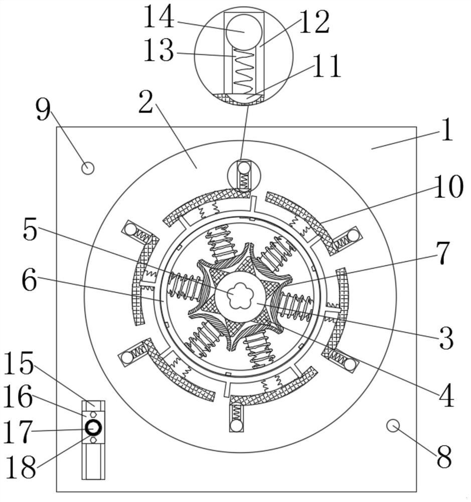 Radian-variable steel bar bending device