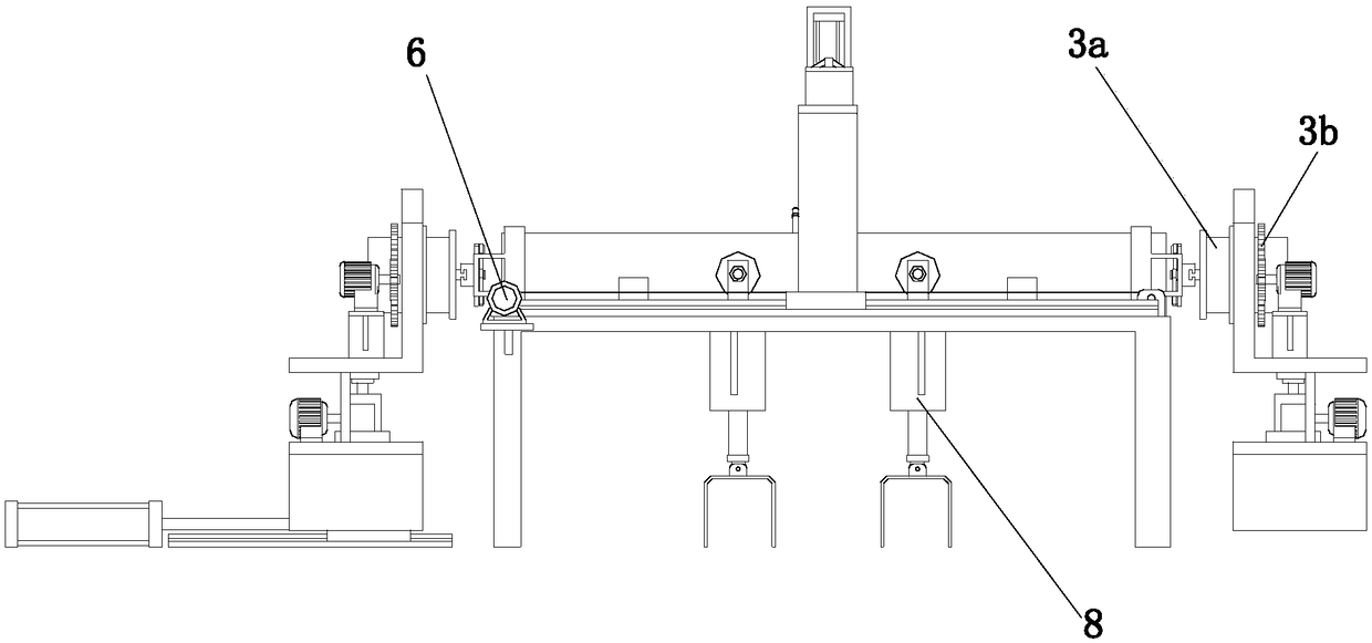 Polishing and rust removing device for H-steel welding bead