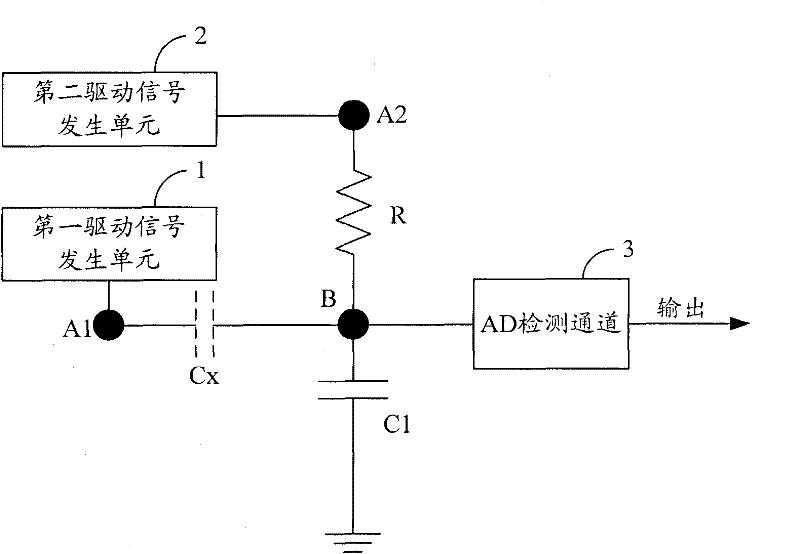 Double-coupling detection circuit, rain sensor and rain identification method