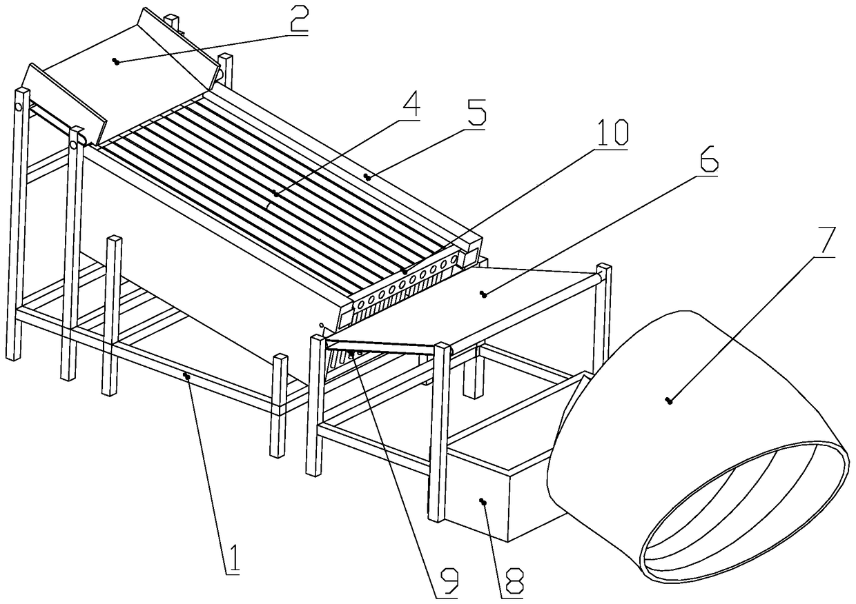 A separation and cleaning device for castor combine harvester