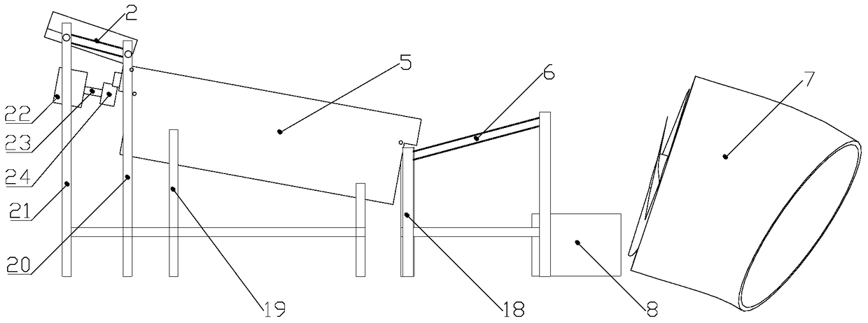 A separation and cleaning device for castor combine harvester