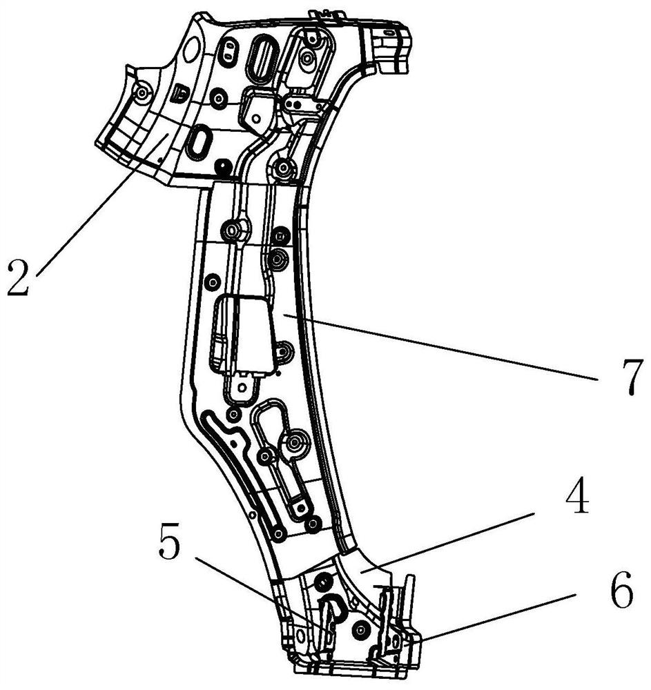 An electric wheel cover reinforcement plate for improving side collision safety performance