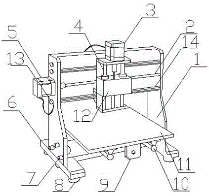 Working platform with hydraulic pump