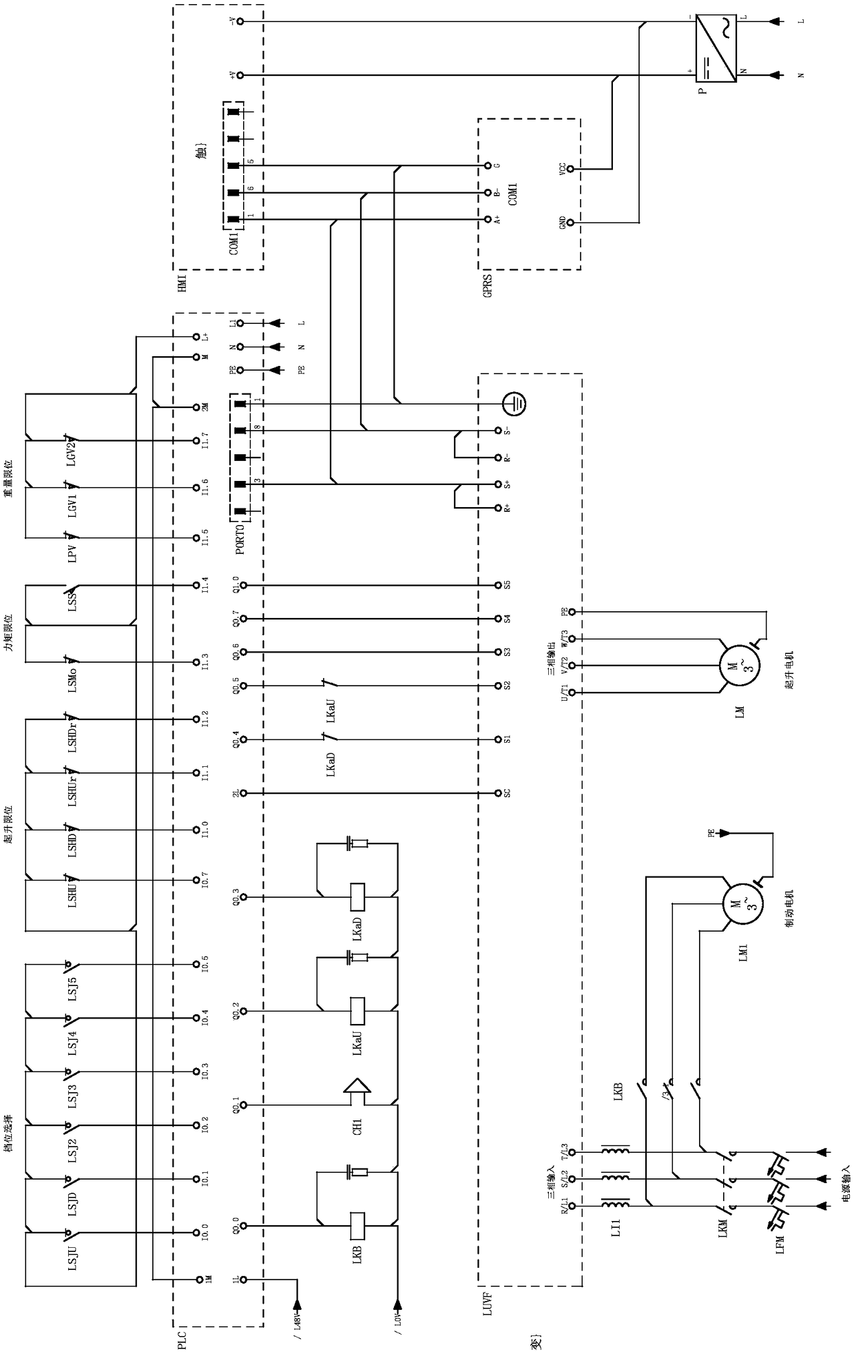 Electric remote fault diagnosis system of tower crane