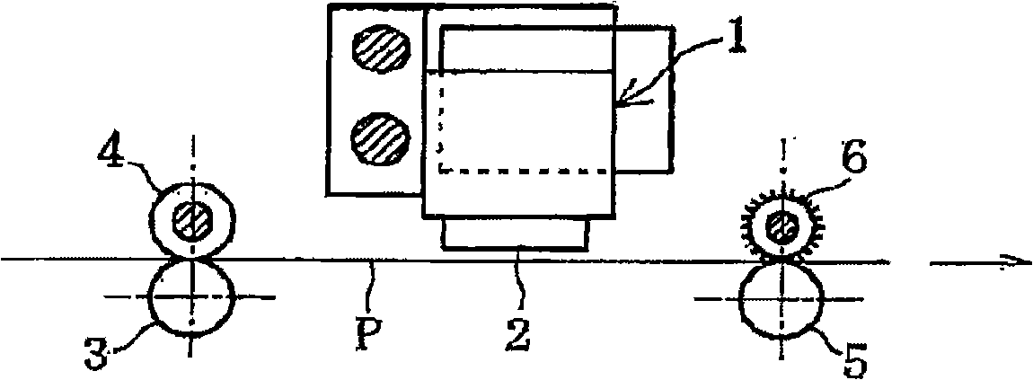 Line paper rolling wheel of printer