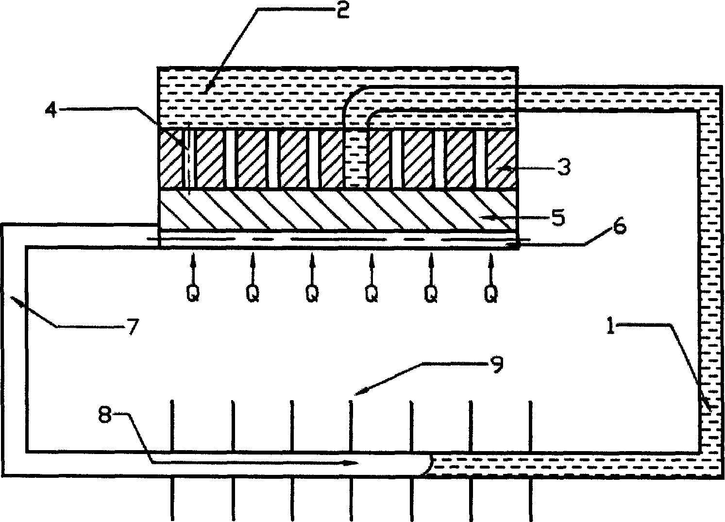 Highly effective flat-type loop heat-pipe apparatus