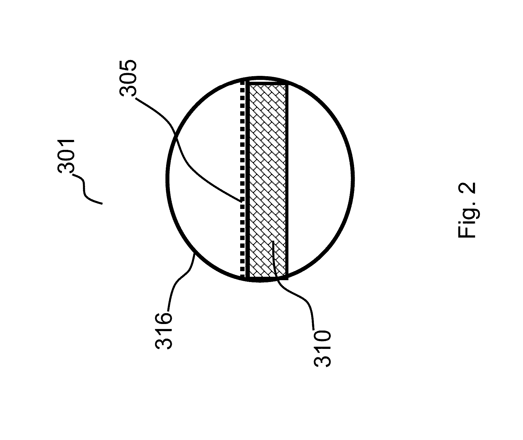 Two-dimensional Fresnel solar energy concentration system