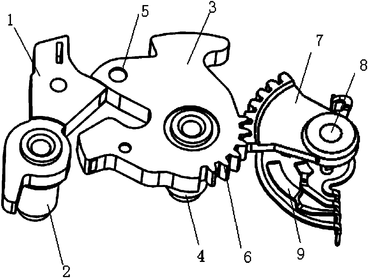 Gear engagement and signal transmitting ratchet wheel structure