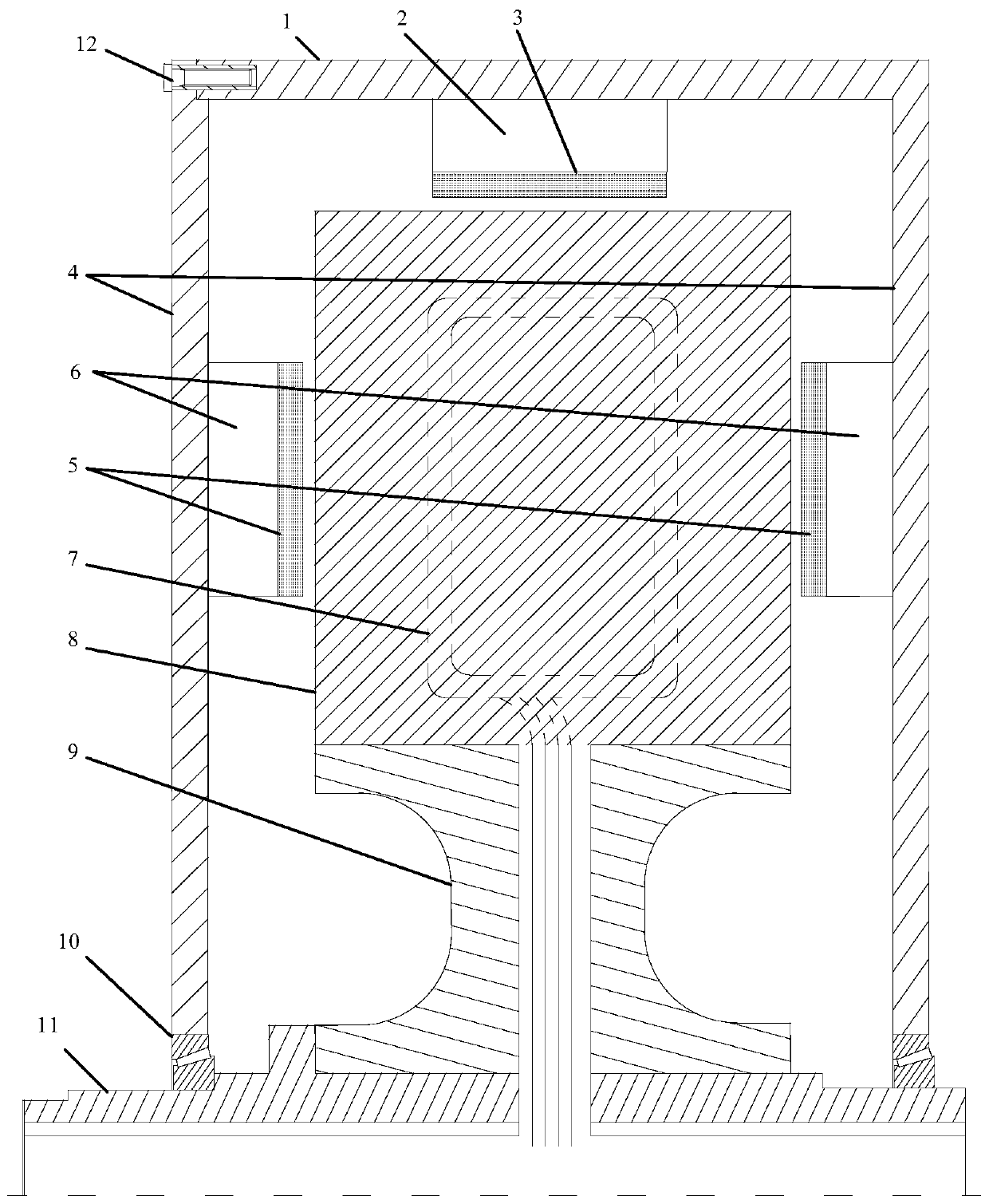 Radial-axial bidirectional hybrid magnetic circuit frameless permanent magnet synchronous motor