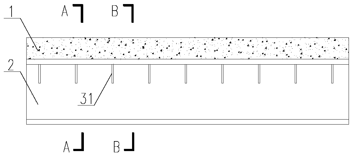 Novel anti-drawing composite beam joint structure and manufacturing process